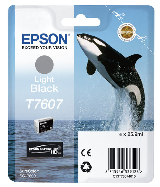 EAN 8715946539126 - Epson T7607 cartucho de tinta 1 pieza(s) Original Negro claro imagen 1