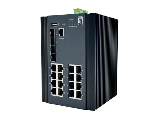 EAN 4015867238592 - LevelOne IGU-2071 switch Gestionado L2+ Gigabit Ethernet (10/100/1000) Negro imagen 1