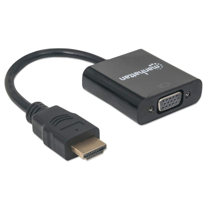 EAN 0766623151467 - Manhattan 151467 adaptador de cable de vídeo 0,3 m HDMI tipo A (Estándar) VGA (D-Sub) Negro imagen 2