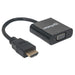 EAN 0766623151467 - Manhattan 151467 adaptador de cable de vídeo 0,3 m HDMI tipo A (Estándar) VGA (D-Sub) Negro imagen 2