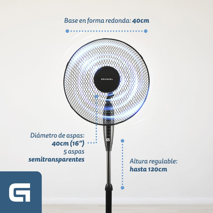 EAN 8426156018126 - Grunkel FAN-165RNG ventilador Negro imagen 2