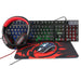 EAN 4040895008497 - Ultron HAWK Gaming Set teclado Ratón incluido Juego QWERTZ Alemán Negro, Rojo, Blanco imagen 1