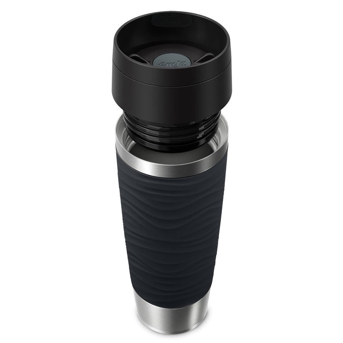EAN 4009049545103 - EMSA Travel Mug Waves Grande 500 ml Negro, Acero inoxidable imagen 2