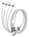 EAN 4252011910175 - 4smarts 541299 cable USB 0,25 m USB C USB C/Micro USB-A/Lightning Plata, Blanco imagen 2
