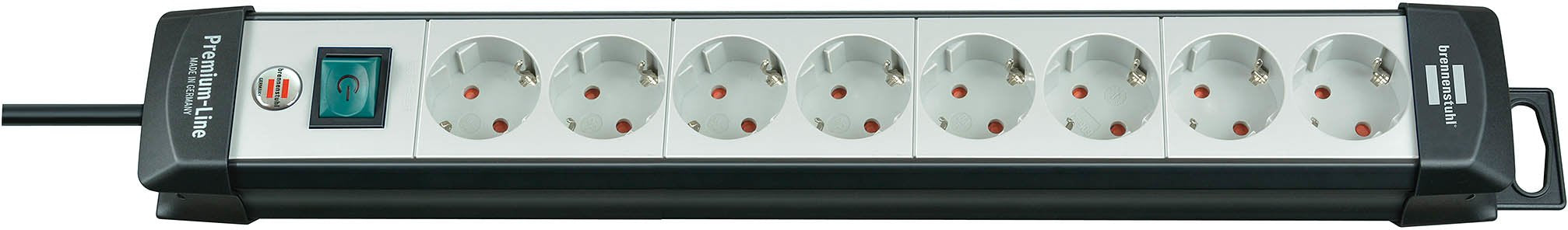 EAN 4007123624348 - Brennenstuhl 1951580100 base múltiple 3 m 8 salidas AC Negro, Gris imagen 1