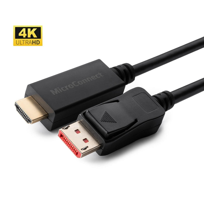 EAN 5704174300229 - Microconnect MC-DP-HDMI-5004K adaptador de cable de vídeo 5 m DisplayPort Negro imagen 1