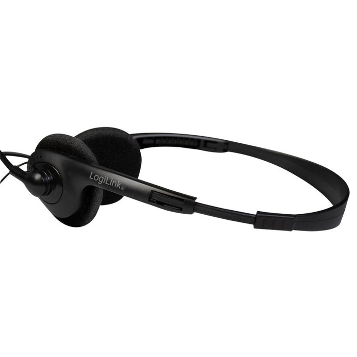 EAN 4052792061512 - LogiLink HS0052 auricular y casco Auriculares Alámbrico Diadema Oficina/Centro de llamadas Negro imagen 5