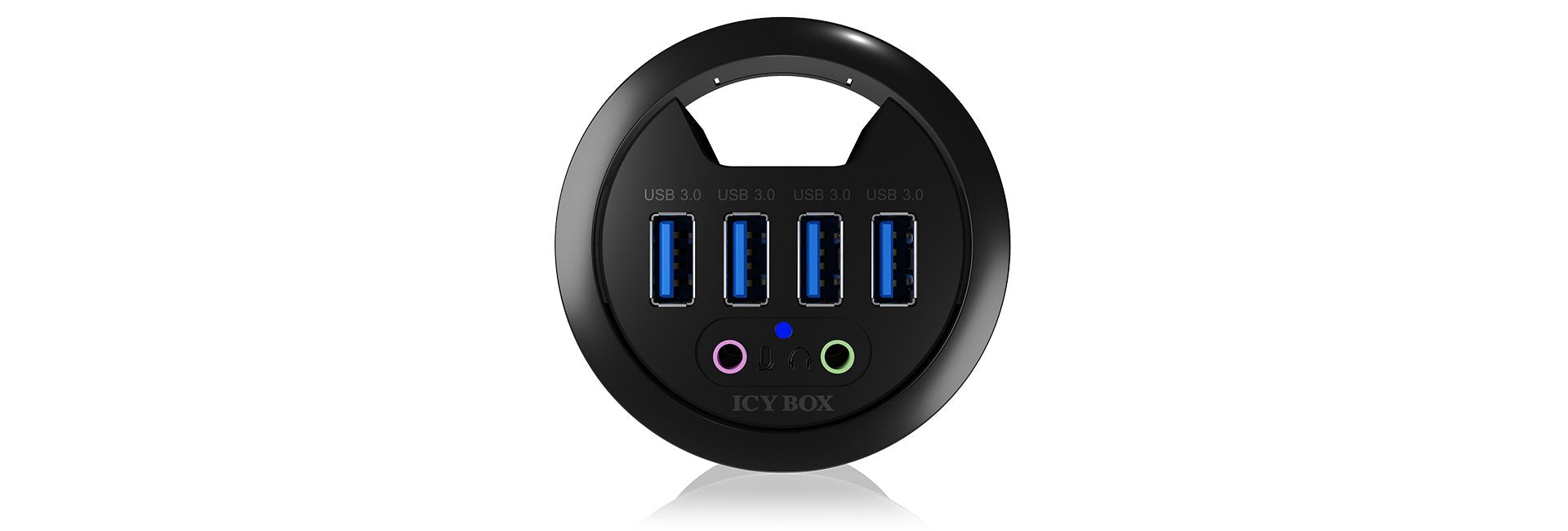 EAN 4250078166290 - ICY BOX IB-HUB1403A toma de corriente Negro imagen 2