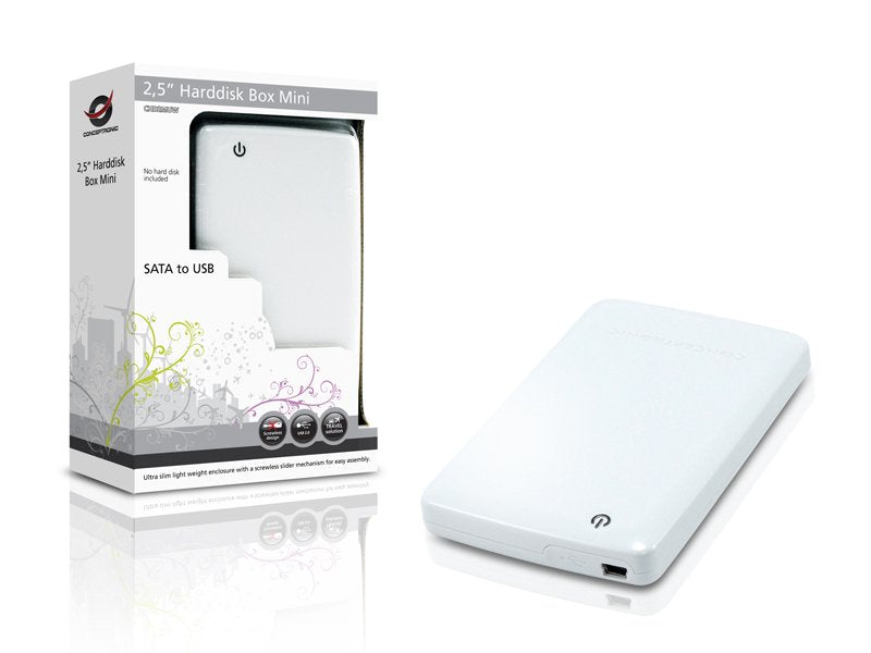 EAN 4015867173879 - Conceptronic CHD2MUW caja para disco duro externo Carcasa de disco duro/SSD Blanco 2.5" imagen 4
