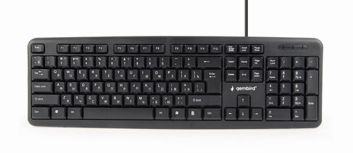 EAN 8716309083997 - Gembird KB-U-103-RU teclado Oficina USB QWERTY Inglés, Ruso Negro imagen 1