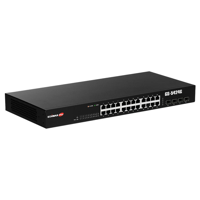 EAN 4717964703132 - Edimax GS-5424G switch Gestionado Gigabit Ethernet (10/100/1000) 1U Negro imagen 3