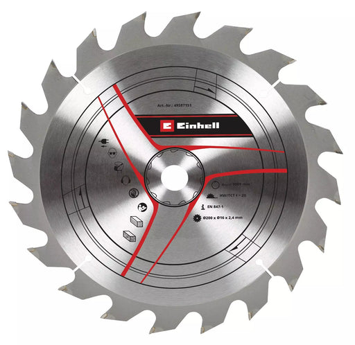 EAN 4009315871516 - Einhell 49587151 hoja de sierra circular 20 cm 1 pieza(s) imagen 1