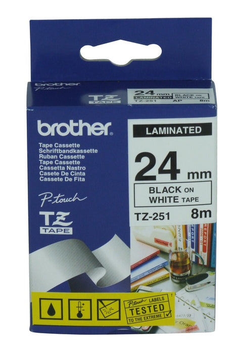 EAN 4977766052672 - Brother TZ-251 cinta para impresora de etiquetas imagen 1