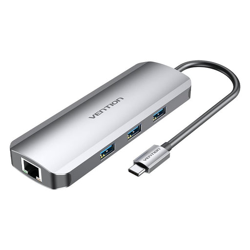 EAN 6922794753457 - Vention TOLHB base para portátil y replicador de puertos Alámbrico USB 3.2 Gen 1 (3.1 Gen 1) Type-C Plata imagen 1