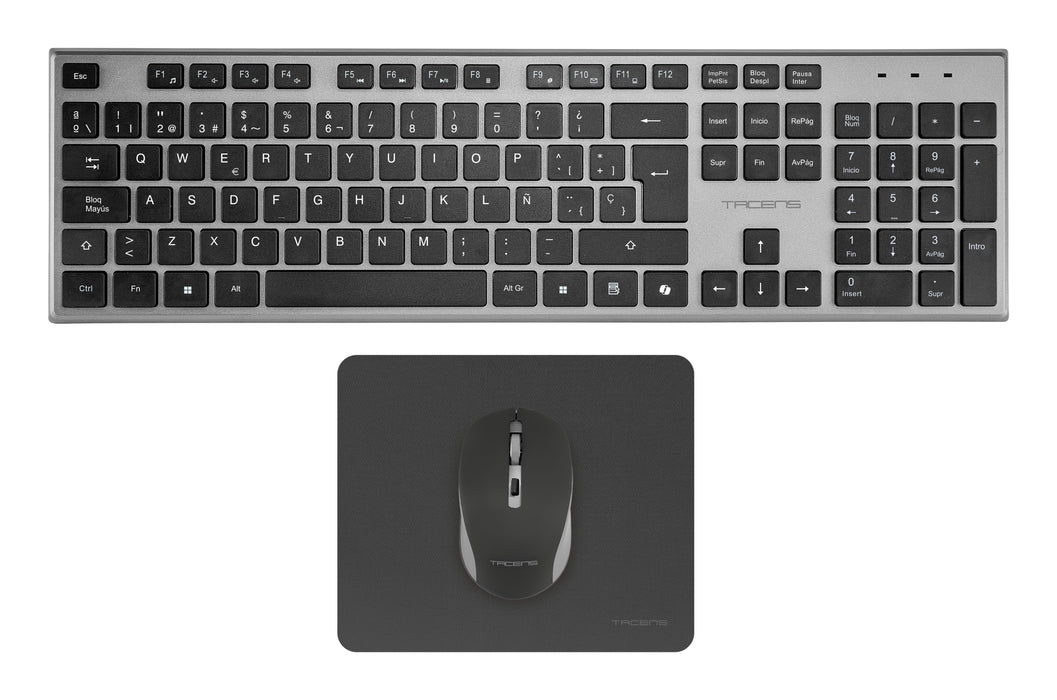 EAN 8435693112099 - Tacens 6ZENITHES teclado Ratón incluido Hogar / Oficina RF inalámbrico QWERTY Español Gris imagen 1