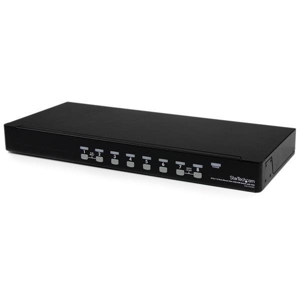 EAN 0065030837255 - StarTech.com SV831DUSBU interruptor KVM Montaje en rack Negro imagen 1