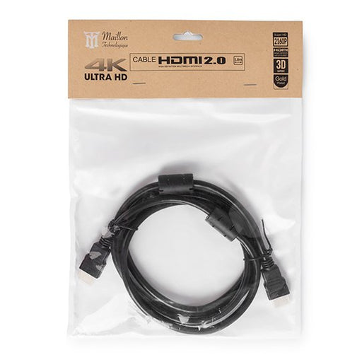 EAN 8435555100059 - Maillon Technologique Basic MTBHDB2018 cable HDMI 1,8 m HDMI tipo A (Estándar) Negro imagen 2