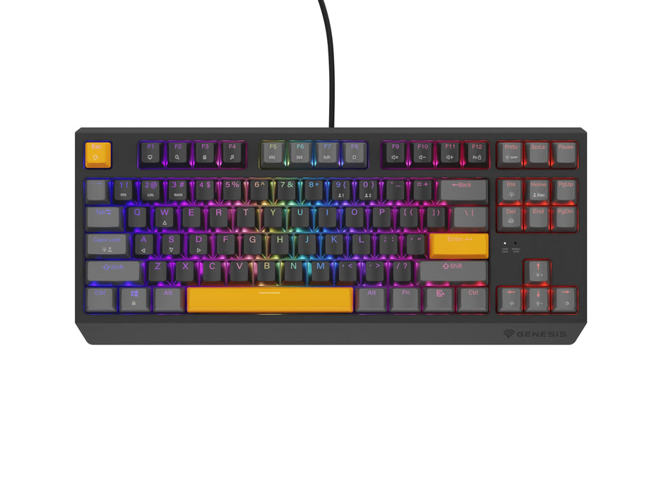 EAN 5901969443318 - GENESIS Thor 230 TKL teclado Juego USB + RF Wireless + Bluetooth QWERTY Negro, Gris, Naranja imagen 3