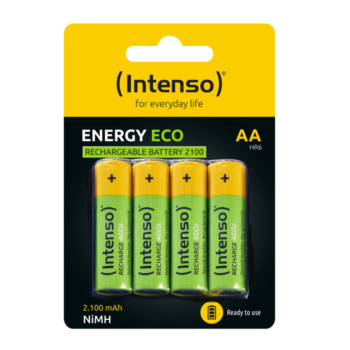 EAN 4034303029136 - Intenso HR6 NiMH Energy Eco 2100mAh 4er Blister - Mignon (AA) - 2.100 mAh Batería recargable Níquel-metal imagen 2