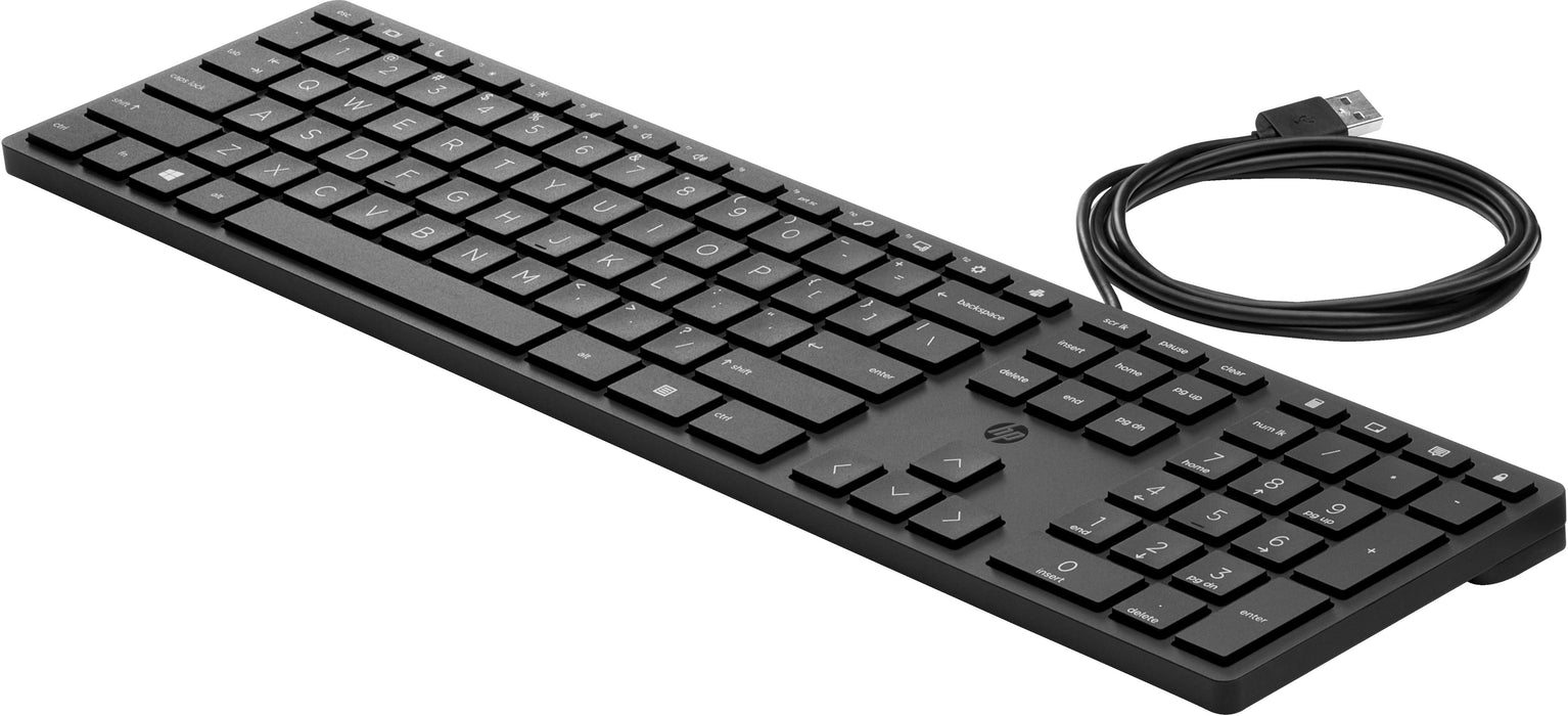 EAN 0194721888402 - HP 320K Wired Keyboard teclado Oficina USB Negro imagen 8