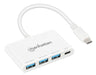 EAN 0766623168434 - Manhattan 168434 hub de interfaz USB 3.2 Gen 1 (3.1 Gen 1) Type-C 5000 Mbit/s Blanco imagen 2