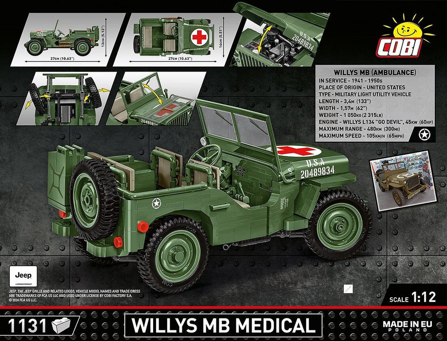 EAN 5902251028060 - COBI Willys MB Medical imagen 6