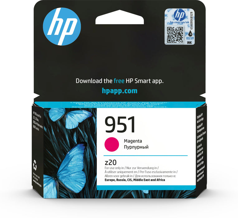 EAN 0888182554142 - HP 951 Magenta Original Ink Cartridge cartucho de tinta 1 pieza(s) Rendimiento estándar imagen 1