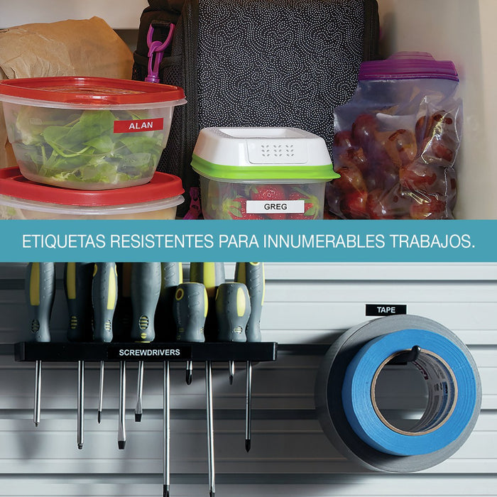 EAN 3501179783659 - DYMO D1 Durable - White on Black - 12mm cinta para impresora de etiquetas imagen 18