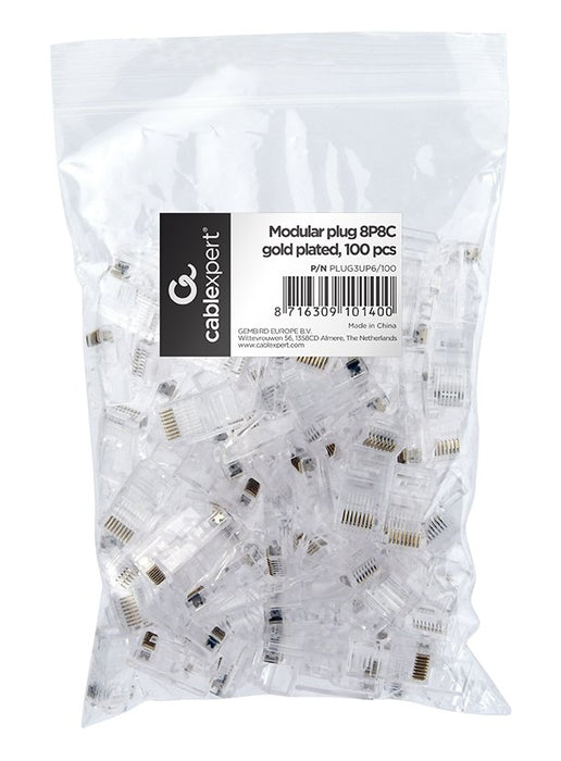 EAN 8716309101400 - Cablexpert PLUG3UP6/100 conector 1 Transparente imagen 2