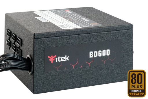 EAN 8056157881100 - itek BD600 unidad de fuente de alimentación 600 W 24-pin ATX ATX Negro imagen 1