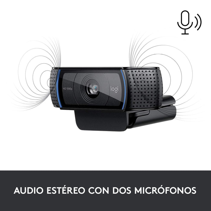 EAN 5099206061309 - Logitech 960-001055 cámara web 3 MP 1920 x 1080 Pixeles USB 2.0 Negro imagen 4
