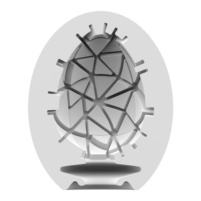 EAN 4049369043408 - Satisfyer Masturbator Egg Single (Crunchy) Huevo masturbador Blanco Elastómero termoplástico (TPE) imagen 2