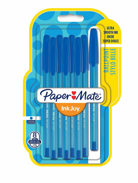 EAN 3501179567426 - Papermate InkJoy 100 ST Azul Bolígrafo Medio 8 pieza(s) imagen 1