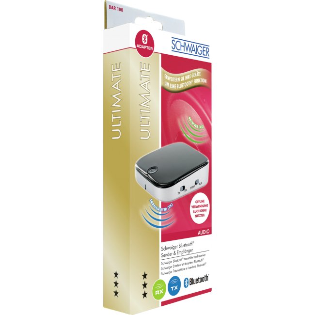EAN 4004005012910 - Schwaiger DAR100 513 transmisor de audio inalámbrico USB 10 m Negro, Plata imagen 3