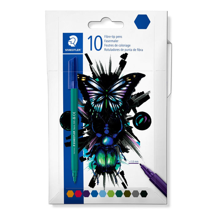 EAN 4007817152768 - Staedtler 326 C10 E1 rotulador de punta fina Ultrafino Colores surtidos 10 pieza(s) imagen 1