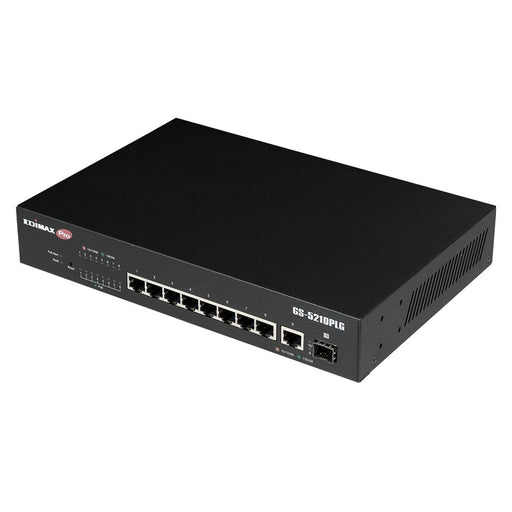 EAN 4717964704771 - Edimax Switch GS-5210PLG Gestionado Gigabit Ethernet (10/100/1000) Energía sobre Ethernet (PoE) Negro imagen 2