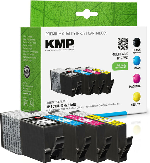 EAN 4011324370386 - KMP H176VX cartucho de tinta 4 pieza(s) Compatible Extra (Súper) alto rendimiento Negro, Cian, Magenta, A imagen 1