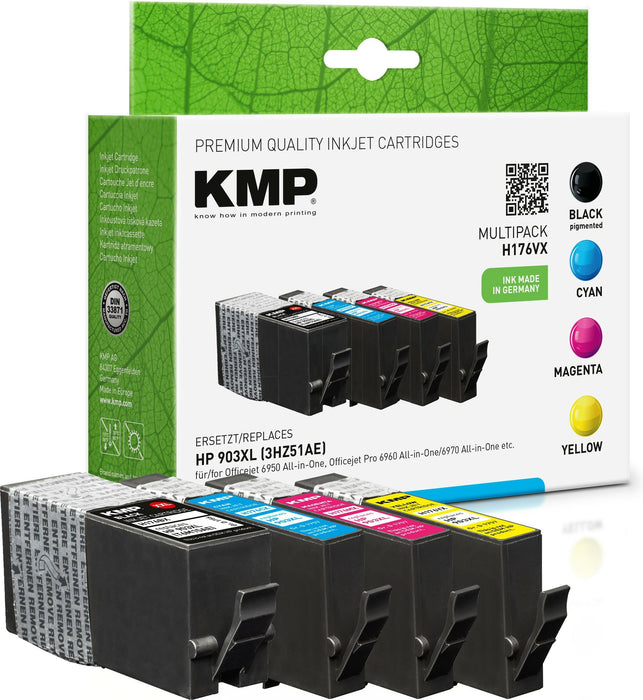EAN 4011324370386 - KMP H176VX cartucho de tinta 4 pieza(s) Compatible Extra (Súper) alto rendimiento Negro, Cian, Magenta, A imagen 1