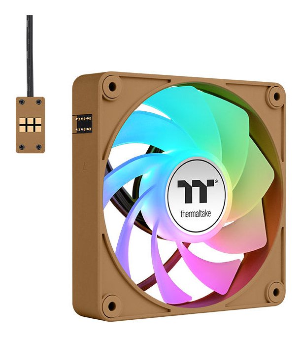 EAN 4711475649941 - Thermaltake CT120 EX Reverse ARGB Sync PC Carcasa del ordenador Ventilador 12 cm Marrón, Arena 3 pieza(s) imagen 1