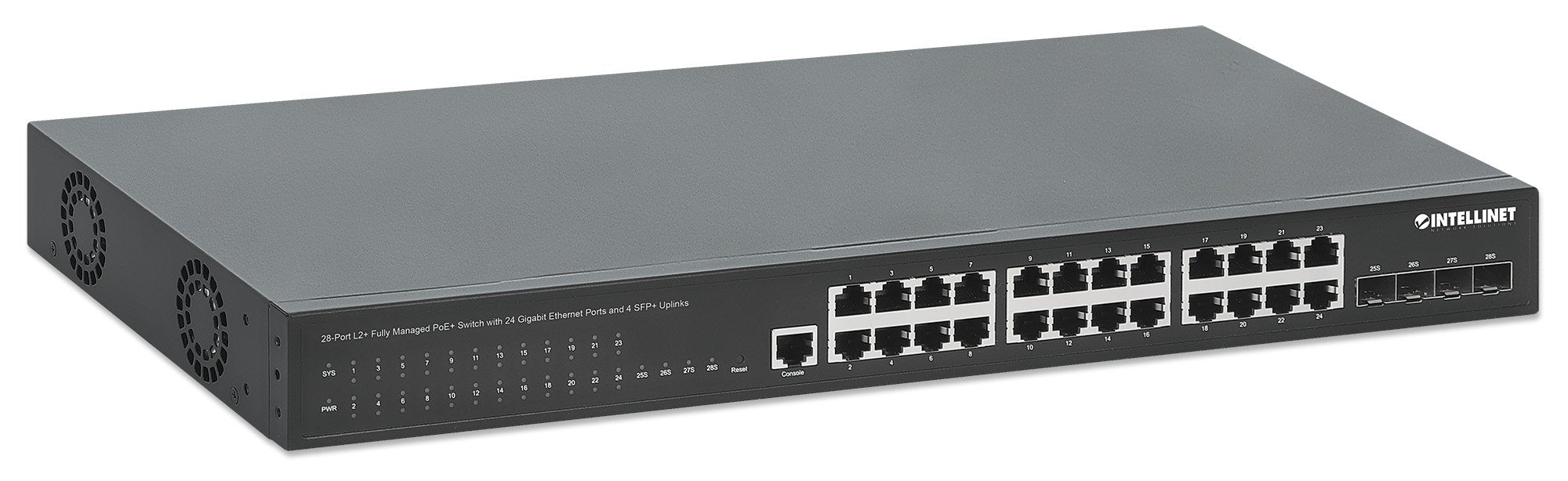 EAN 0766623561846 - Intellinet 561846 switch Gestionado L2+ Gigabit Ethernet (10/100/1000) Energía sobre Ethernet (PoE) 1U Ne imagen 2