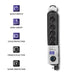 EAN 5901878501727 - Qoltec 50172 limitador de tensión Negro 6 salidas AC 230 V 5 m imagen 3