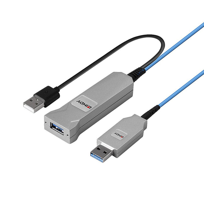 EAN 4002888433464 - Lindy 43346 cable USB USB 3.2 Gen 1 (3.1 Gen 1) 100 m USB A 2 x USB A Azul, Plata imagen 5