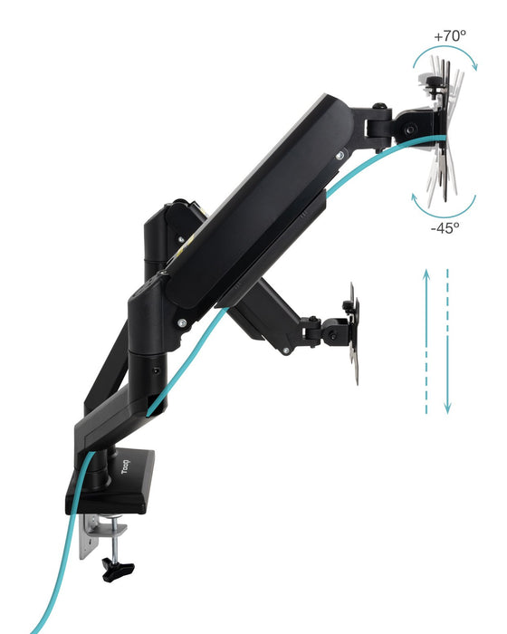 EAN 8433281015456 - TooQ DB1434TNR-B soporte para monitor 86,4 cm (34") Escritorio Negro imagen 2