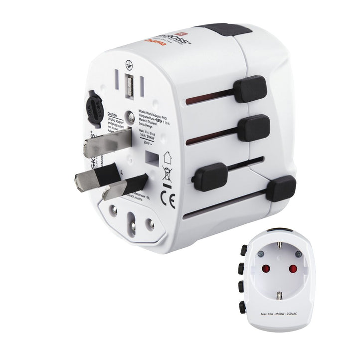 EAN 4047443491381 - Hama World Travel Pro adaptador de enchufe eléctrico Universal Blanco imagen 3