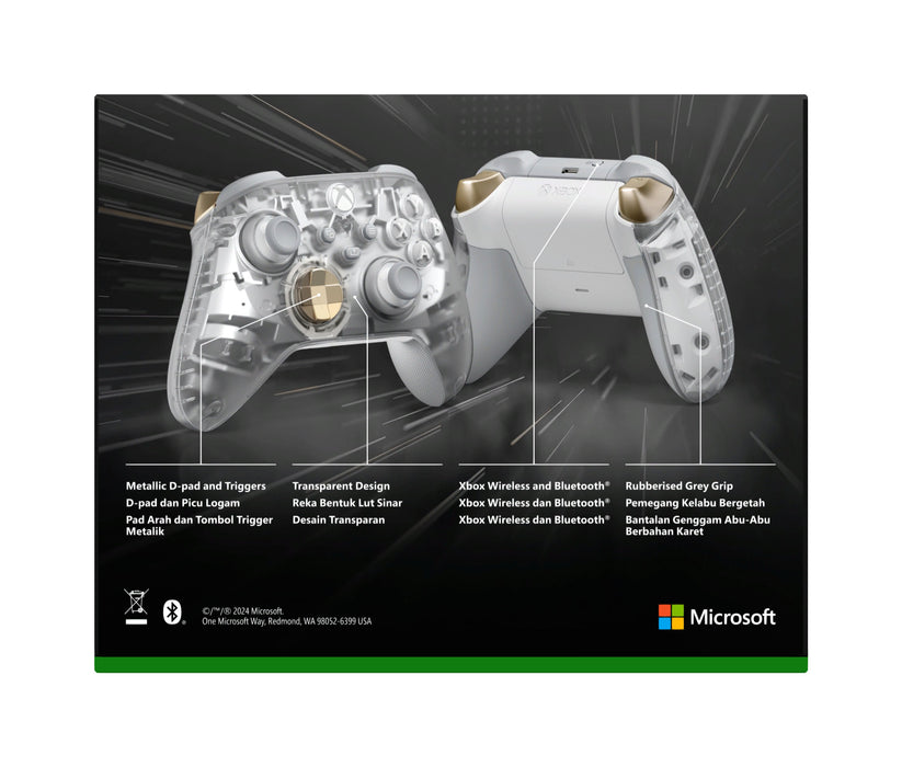 EAN 196388334124 - Microsoft Ghost Cipher Oro, Gris claro, Transparente Bluetooth/USB Gamepad Analógico/Digital Android, PC,  imagen 9