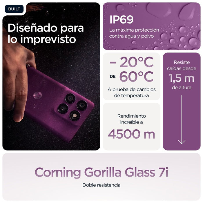 EAN 840493600628 - Motorola edge 60 pro 16,9 cm (6.67") SIM doble Android 15 5G USB Tipo C 12 GB 512 GB 6000 mAh Púrpura imagen 18