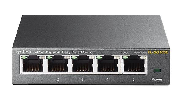EAN 6935364022037 - TP-Link TL-SG105E Gestionado L2 Gigabit Ethernet (10/100/1000) Negro imagen 1