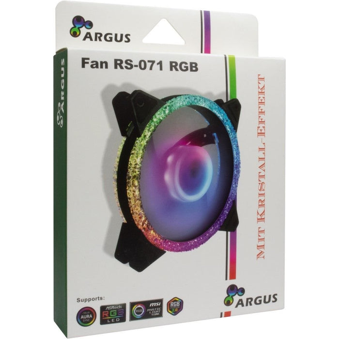 EAN 4260455646178 - Inter-Tech RS-071 RGB Carcasa del ordenador Ventilador 12 cm Negro, Blanco imagen 3