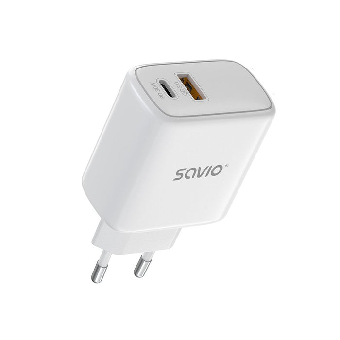 EAN 5901986049265 - Savio LA-10 cargador de dispositivo móvil Teléfono móvil, Teléfono, Universal Blanco USB Carga rápida imagen 5