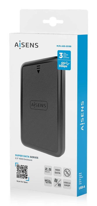 EAN 8435739902134 - AISENS ASE-2519B caja para disco duro externo Carcasa de disco duro/SSD 2.5" imagen 8